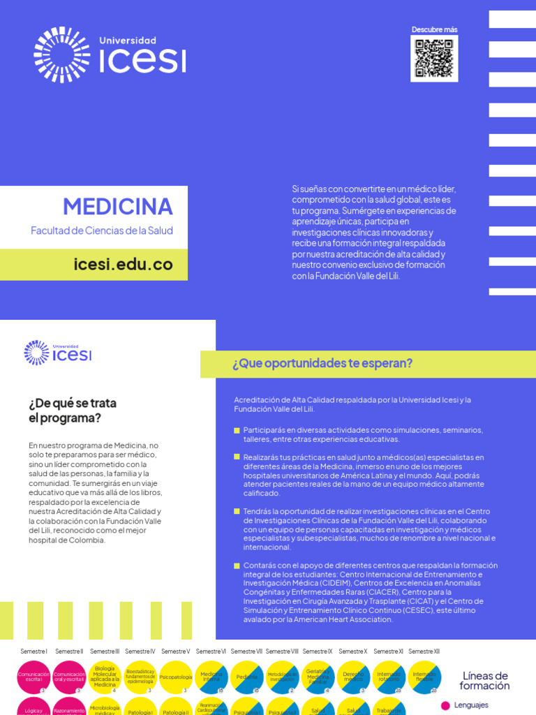 Programa de Medicina en Icesi: Formación Integral | PDF | Medicina ...