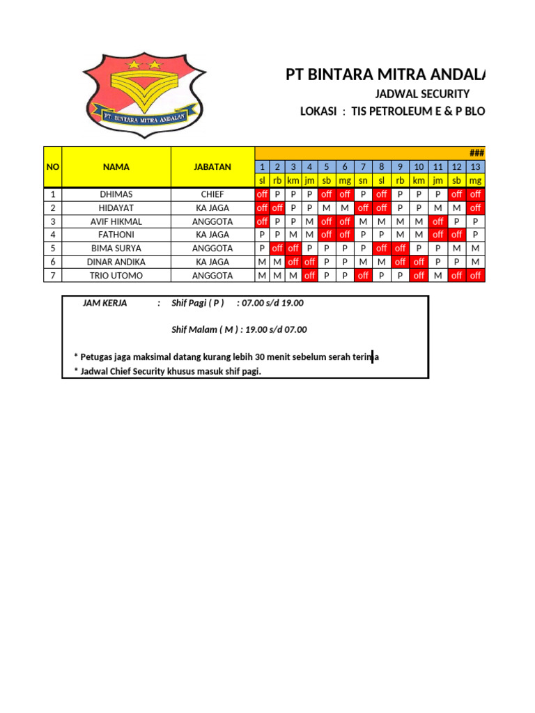 Schedule April 2025 Pdf