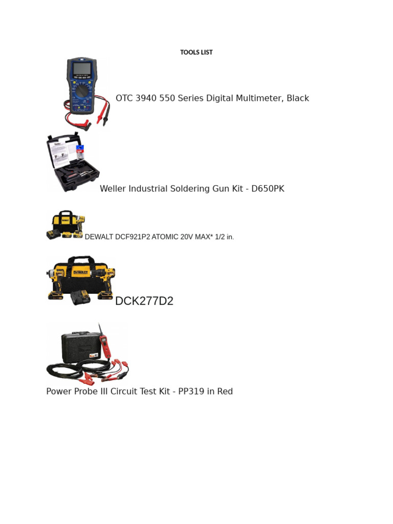 Essential Tools for Electronics Repair | PDF
