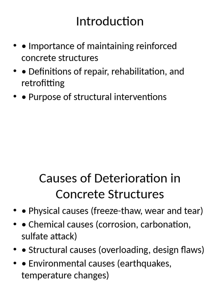 Concrete Structure Repair & Retrofitting Guide | PDF