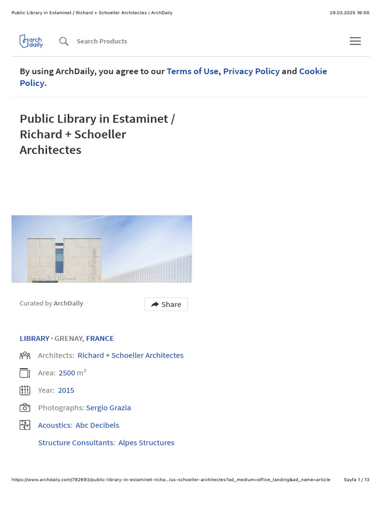 Public Library in Estaminet: Richard + Schoeller Architectes ...