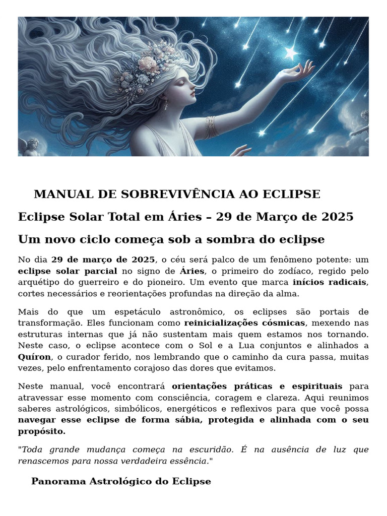 Manual de Sobrevivência ao Eclipse | PDF | Zodíaco | Eclipse