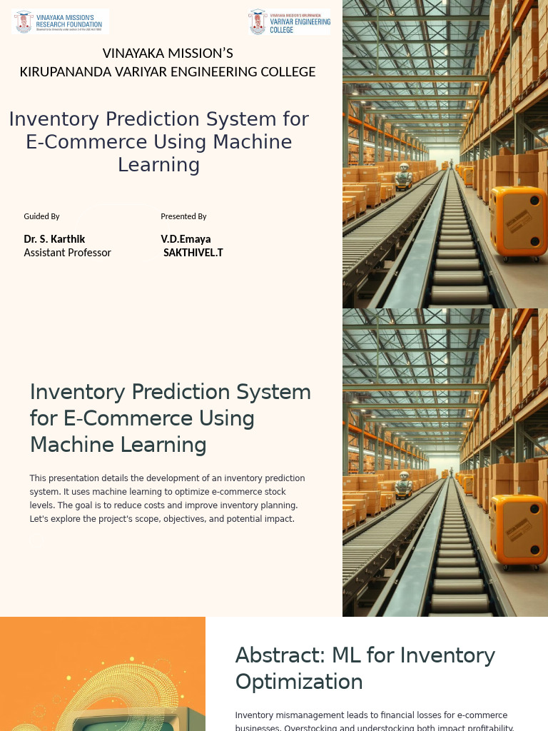 Inventory Prediction System For E Commerce Using Machine Learning | PDF ...