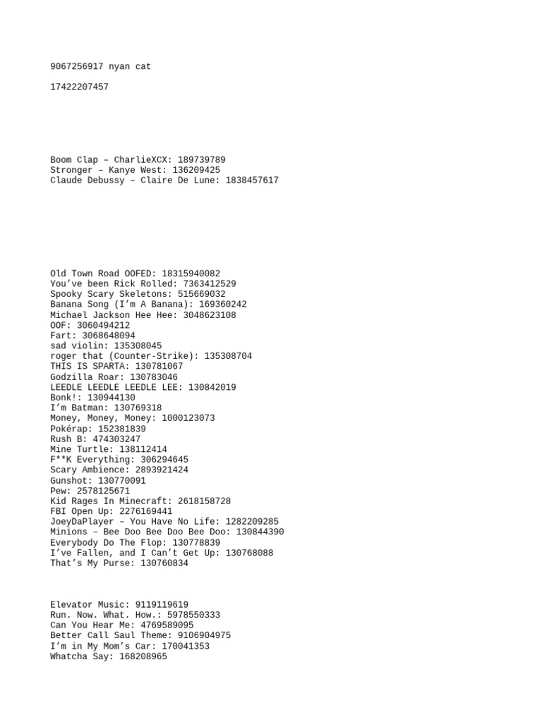 Popular Meme Songs and Sounds List | PDF