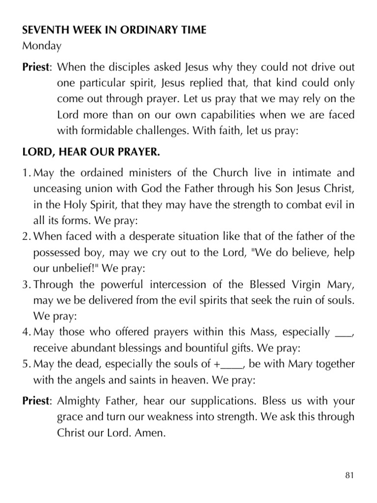 EDSA Revolution Prayer Reflections | PDF | Prayer | Jesus