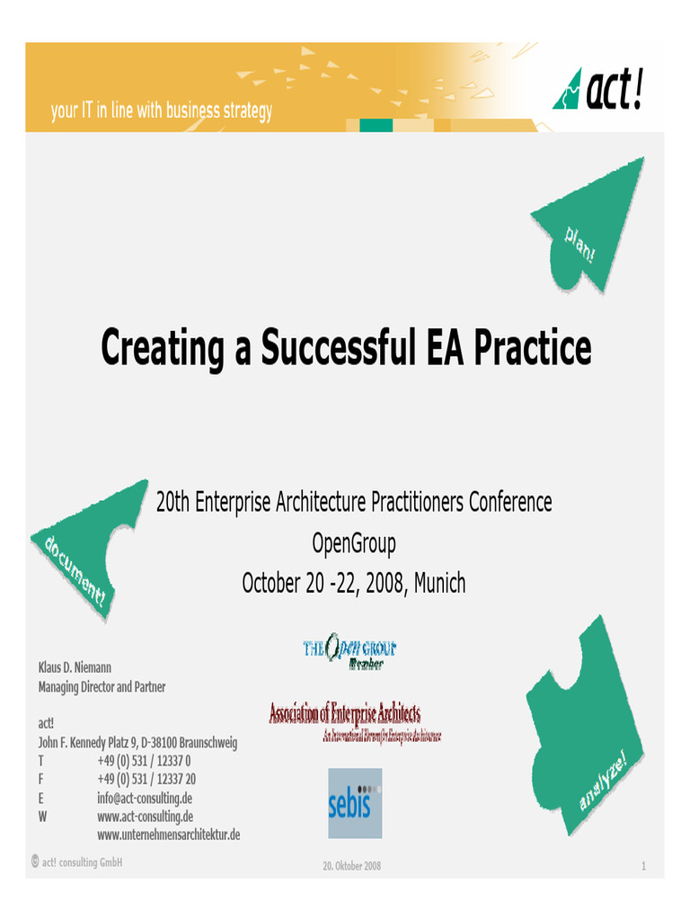 Enterprise Architecture Management Guide | PDF | Enterprise ...