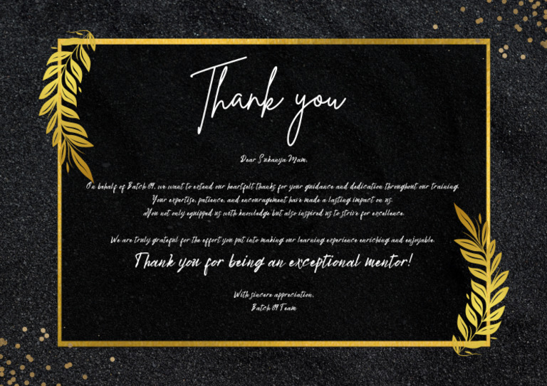 Black and Gold Elegant Card Background PDF | PDF