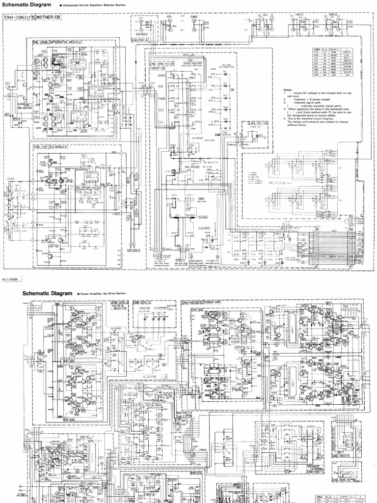 JVC Ax-1100bk Schematics | PDF