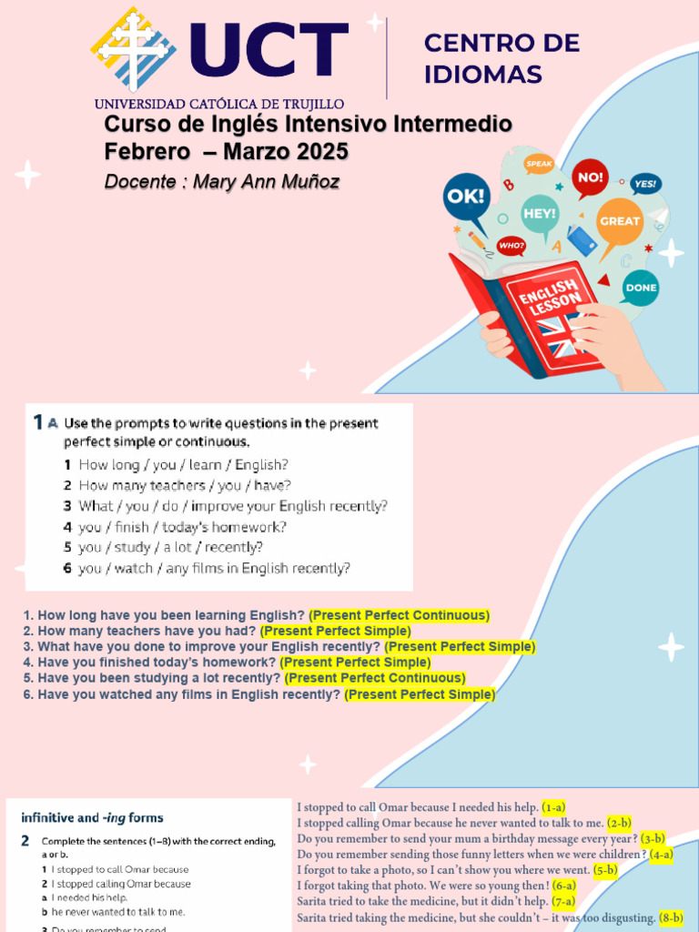 Intensive Intermediate English Course 2025 | PDF