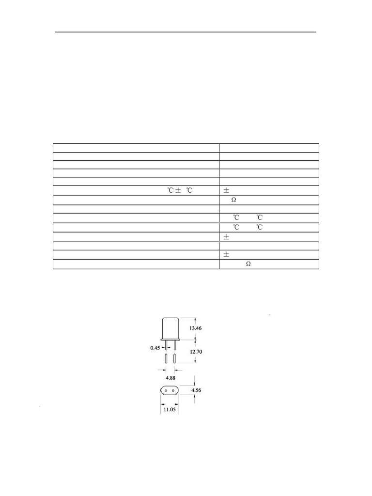 8MHz Crystal Unit Specifications | PDF | Electronics | Physical Quantities