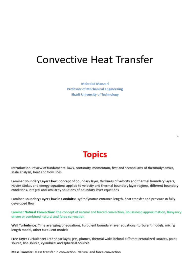 Understanding Convective Heat Transfer | PDF | Boundary Layer | Convection
