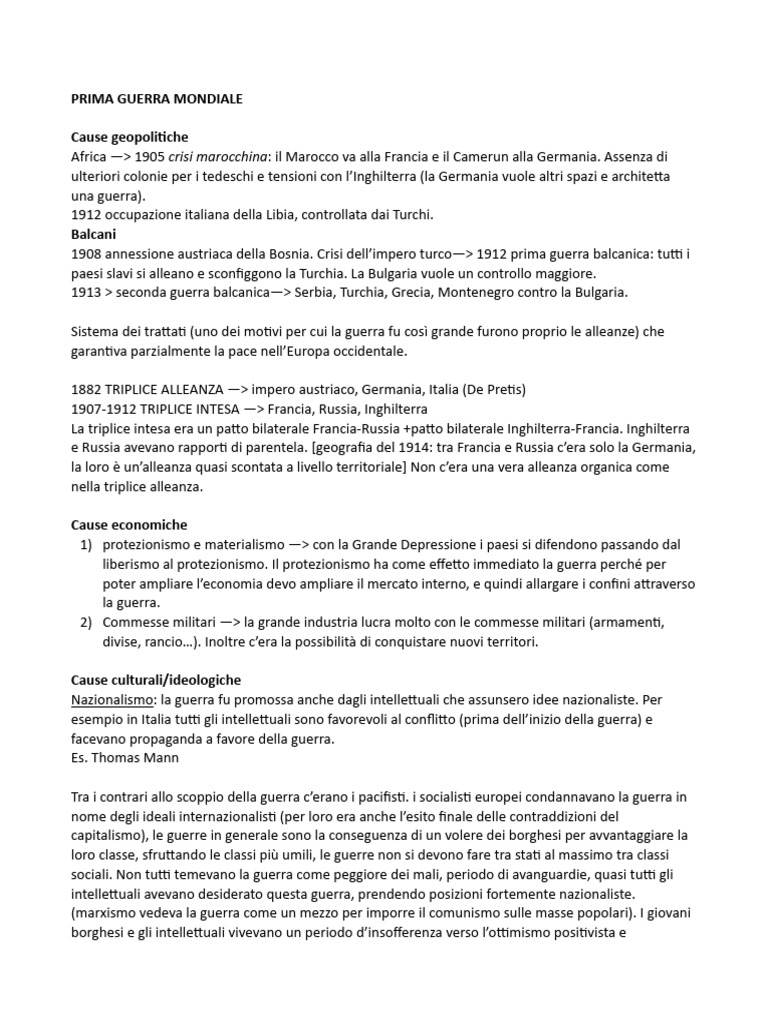 Prima Guerra Mondiale 2 | PDF
