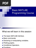 Basic MATLAB Programming Course