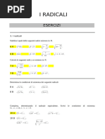 Esercizi Radicali | PDF