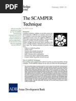 The Scamper Technique: Knowledge Solutions