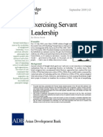 Exercising Servant Leadership: Knowledge Solutions