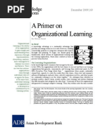 A Primer On Organizational Learning