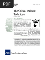 Download The Critical Incident Technique by ADB Knowledge Solutions SN84433044 doc pdf