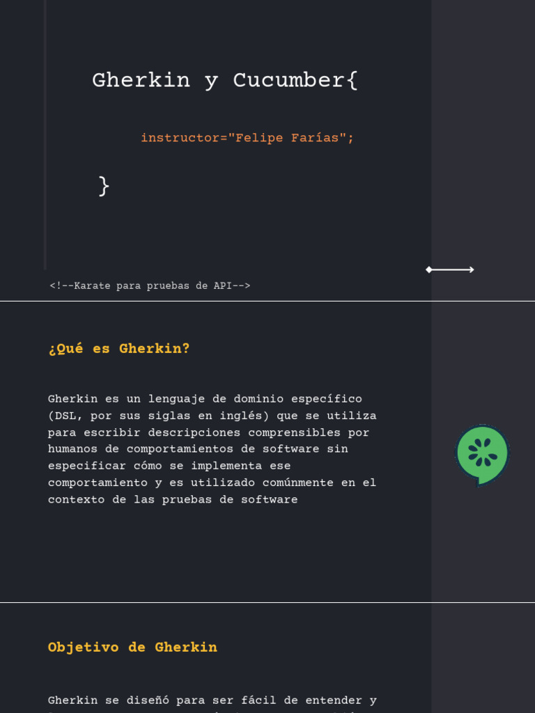 07 Gherkin&Cucumber | PDF | Software | Usuario (informática)