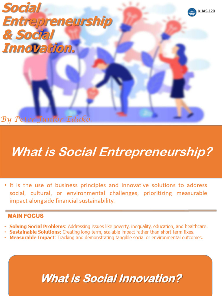 Understanding Social Entrepreneurship | PDF | Sustainability ...