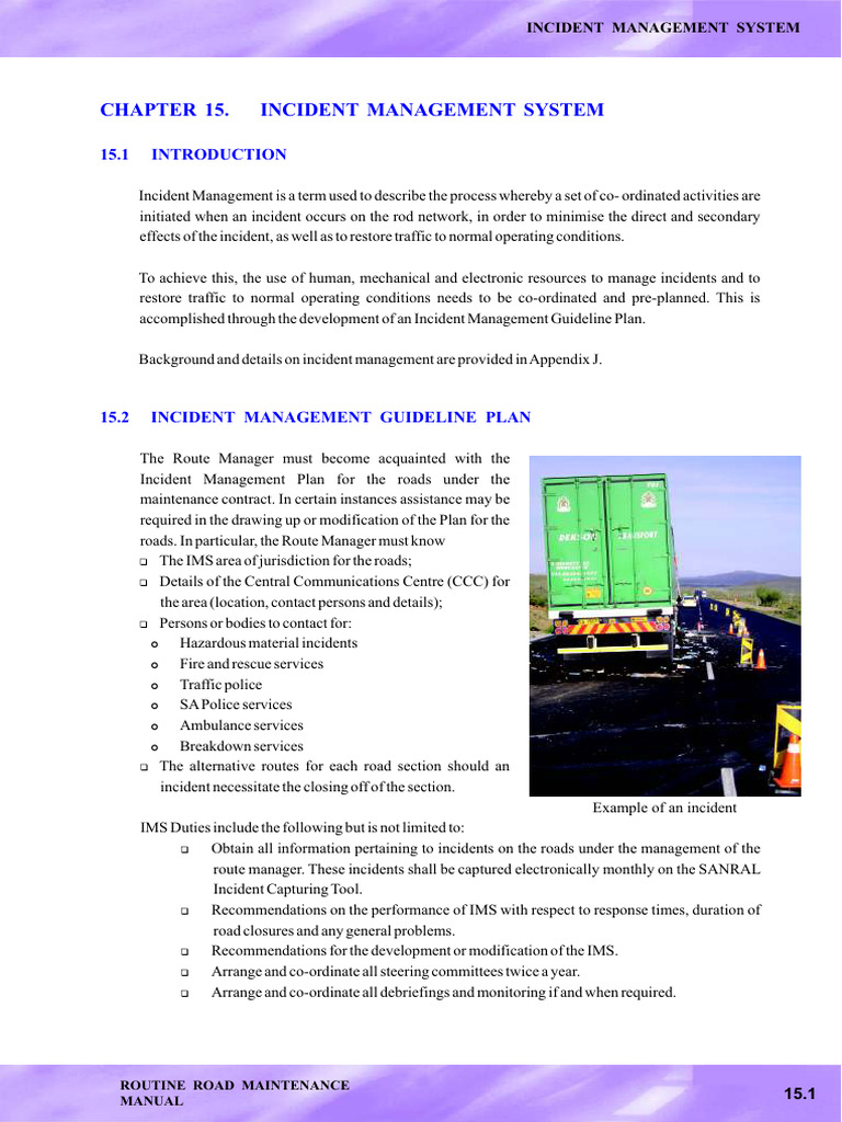 Incident Management System Overview | PDF | Road | Safety