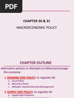 CHAPTER 30 & 31: Macroeconomic Policy