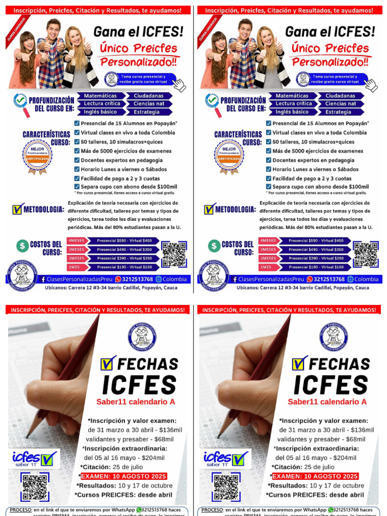 Icfes Agosto 2025 | PDF