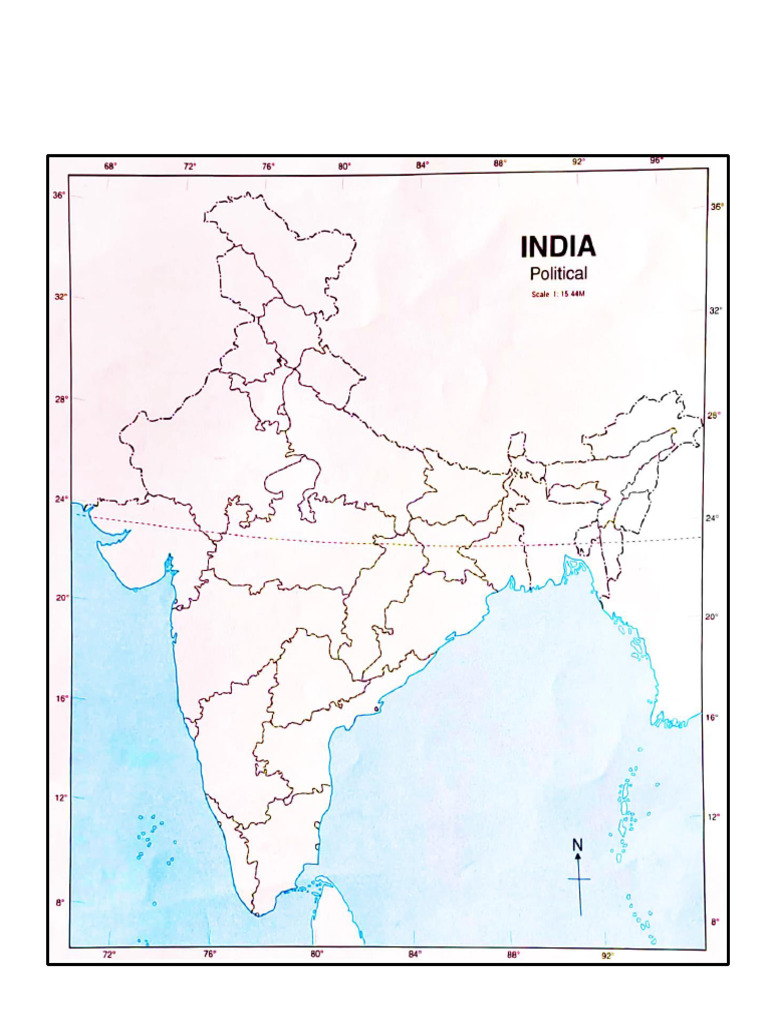 OUTLINE POLITICAL MAP INDIA of of | PDF
