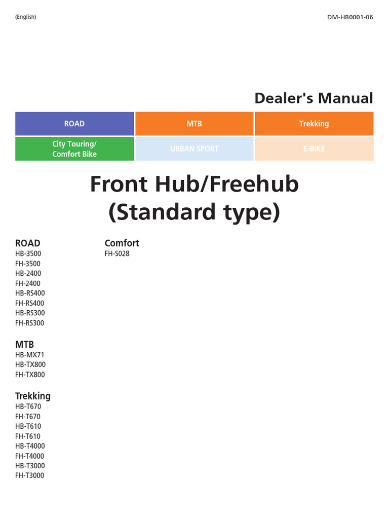 Shimano Bicycle Hub Installation Guide | PDF | Nut (Hardware)