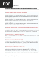 Computer Networks Interview Questions With Answers