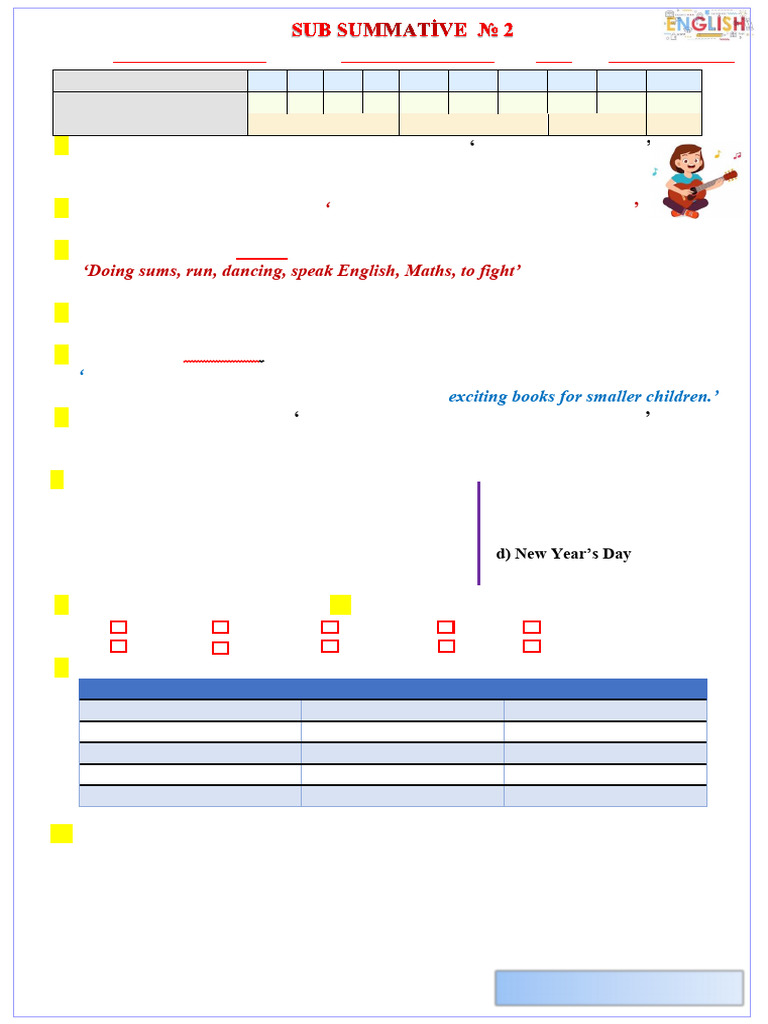Sub Summative 2 - 6th Grade | PDF | Linguistic Morphology | Linguistics