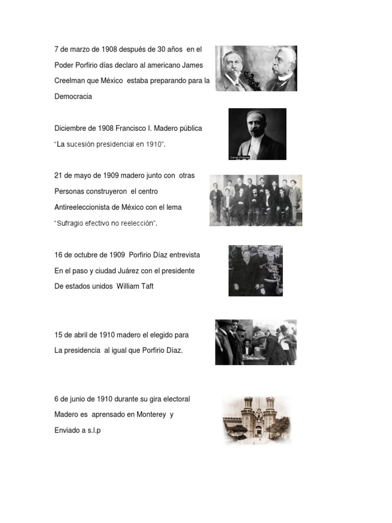Linea Del Tiempo Porfiriato Militares de mexico