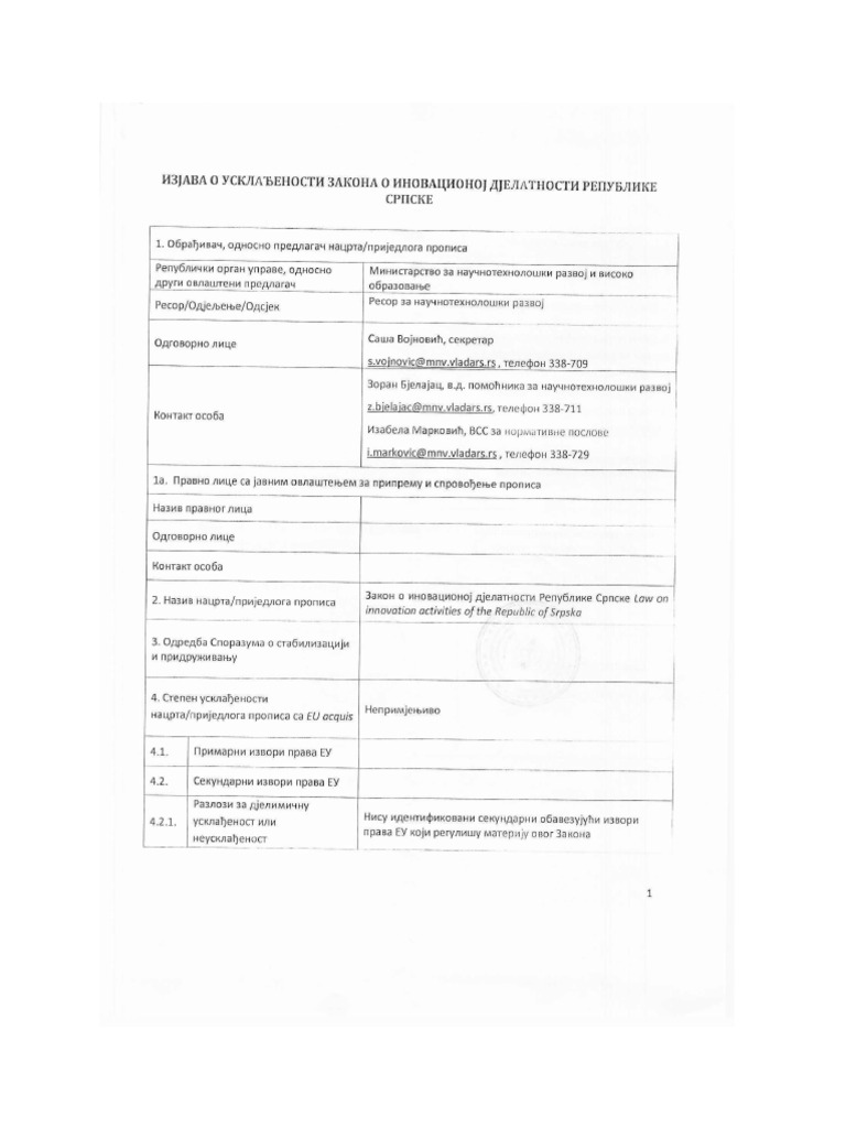 Izjava | PDF