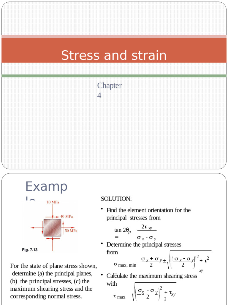Stress and Strain | PDF | Stress (Mechanics) | Deformation (Mechanics)