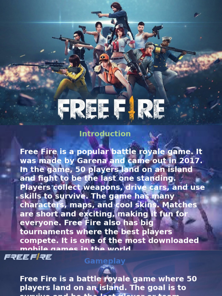Free Fire: Fast-Paced Battle Royale | PDF | Multiplayer Video Games ...