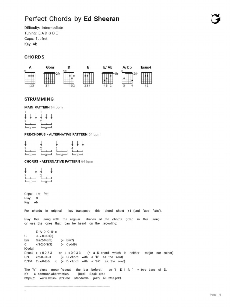Perfect Chords | PDF