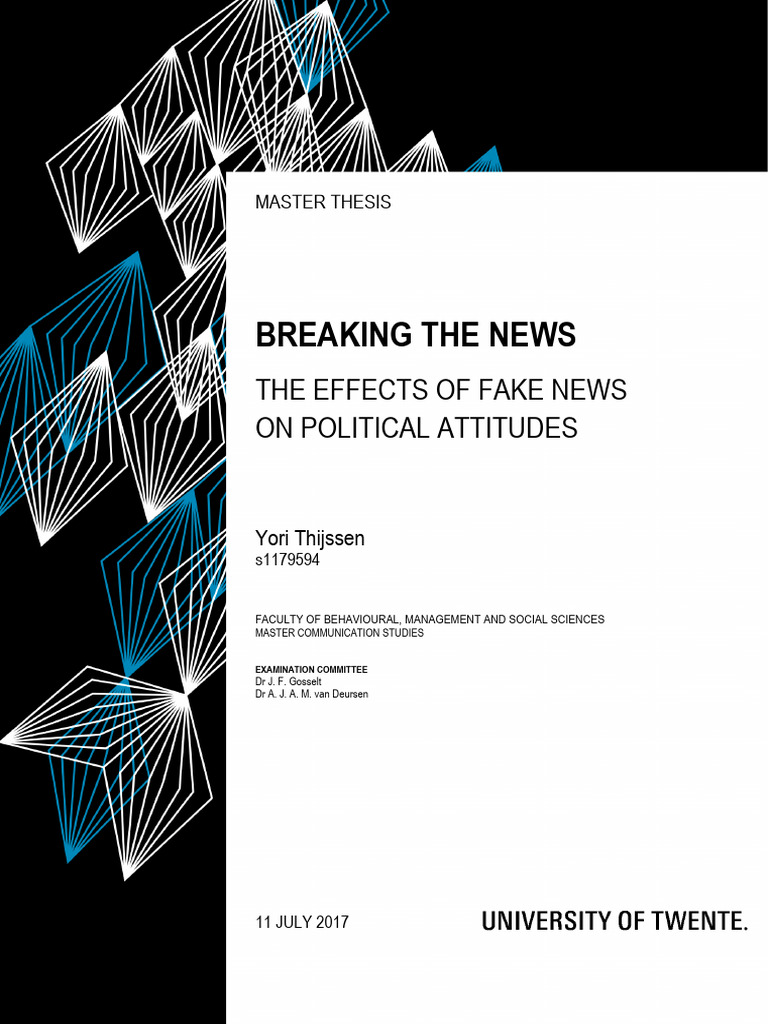 Effects of Fake News on Political Attitudes | PDF | Attitude ...