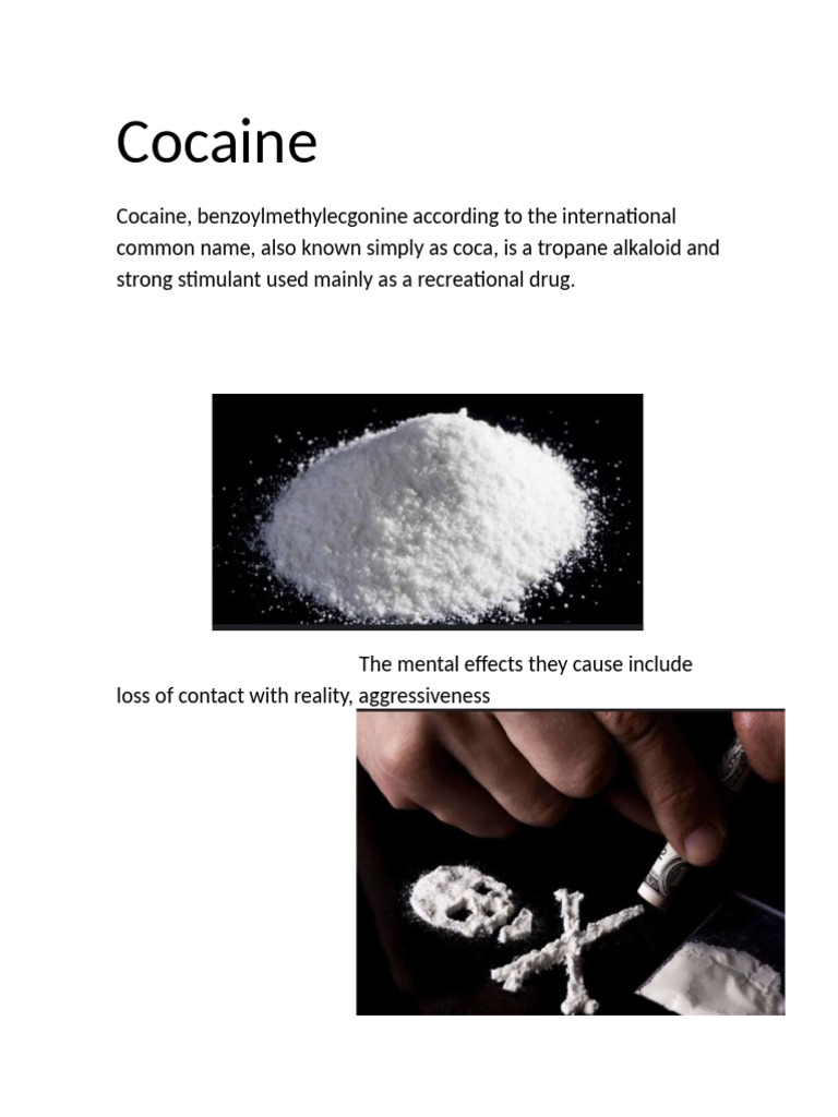 Cocaine: Effects and Uses Explained | PDF
