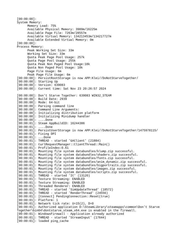 Client - Log - 2024 11 23 22 01 14 | PDF | Computer Engineering ...