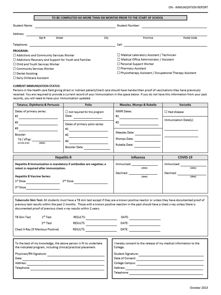 Immunization Report for School Programs | PDF | Vaccination | Medical ...