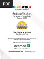 WRO 2025 Senior RoboMission Rules | PDF | Rocket | Automation