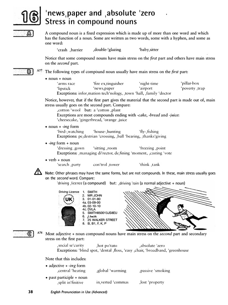Stress in Compounds and Phrasal Verbs | PDF