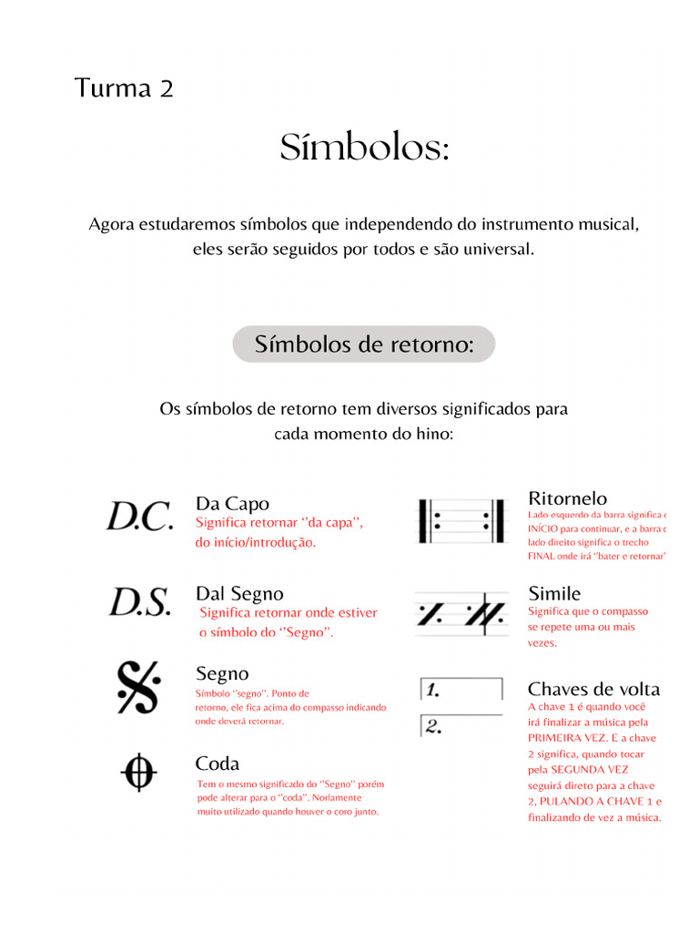 AULA 2 - Símbolos | PDF