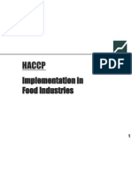 Haccp: Implementation in Food Industries