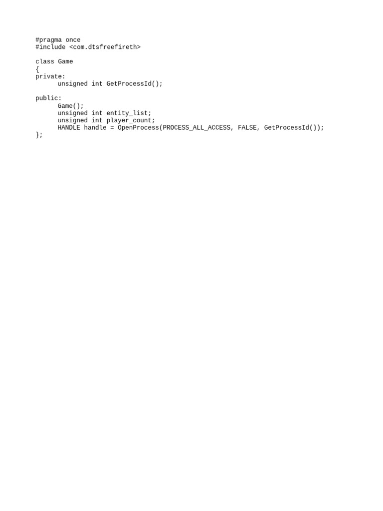 Game Class for Process Management | PDF