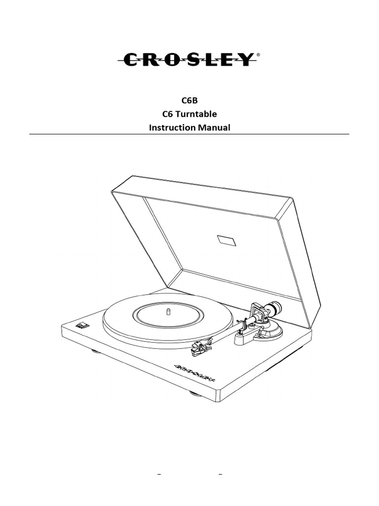 C6 Turntable Instruction Manual | PDF | Phonograph | Ac Power Plugs And ...