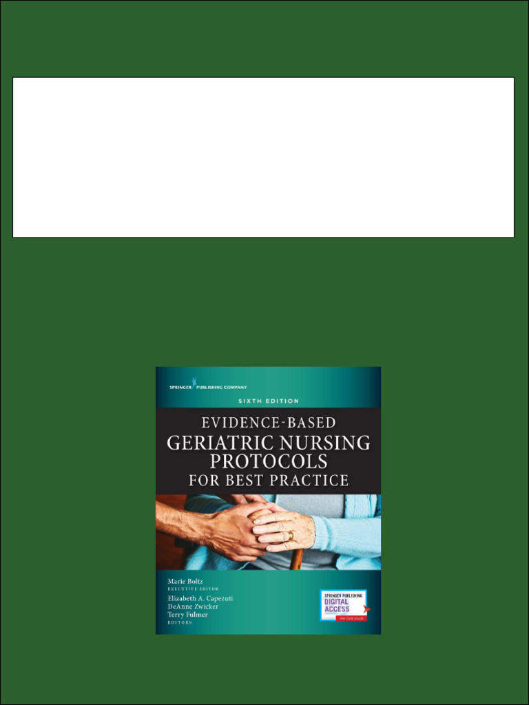 Evidence Based Geriatric Nursing Protocols For Best Practice 6th ...