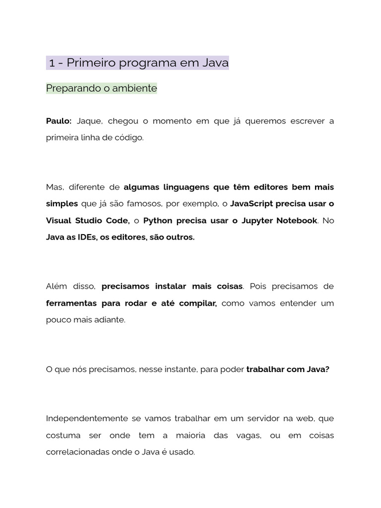 Instalando JDK e IntelliJ para Java | PDF | Java (linguagem de ...