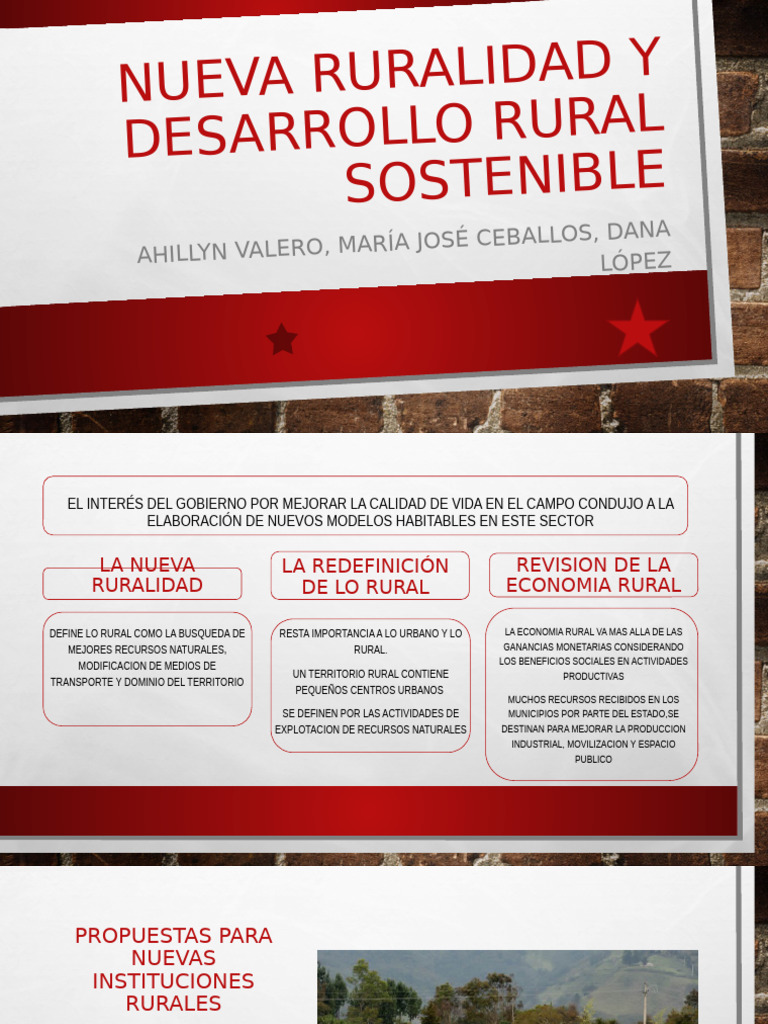 Nueva Ruralidad y Desarrollo Rural Sostenible | PDF | Economias