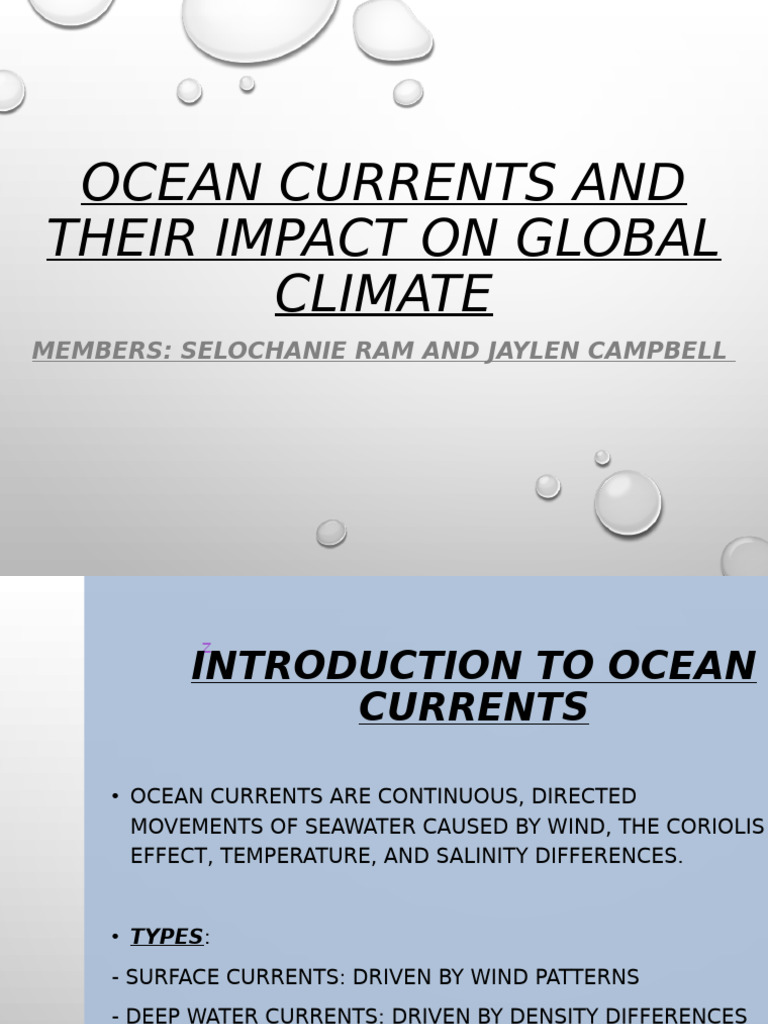 Ocean Currents Presentation-2 | PDF | Oceans | Atmosphere